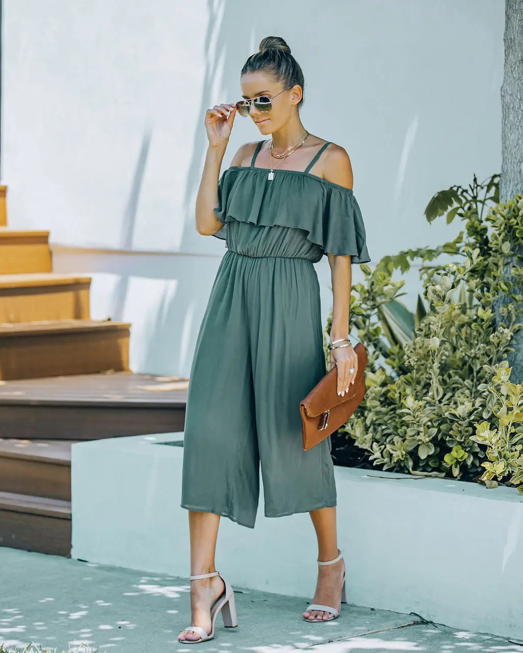 Maelynn Cold Shoulder Jumpsuit