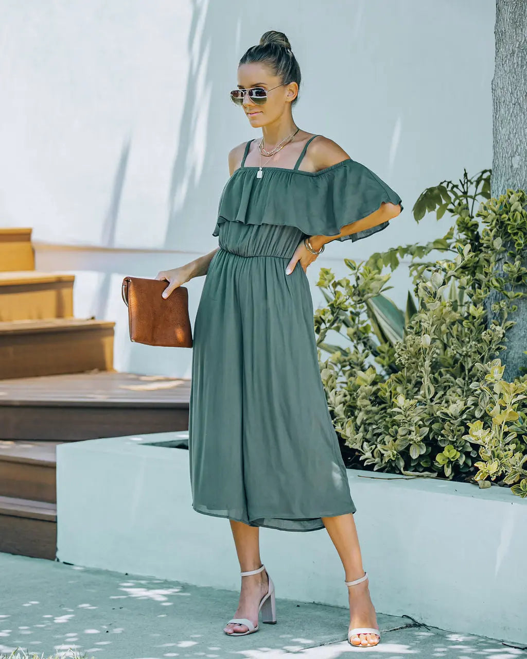 Maelynn Cold Shoulder Jumpsuit