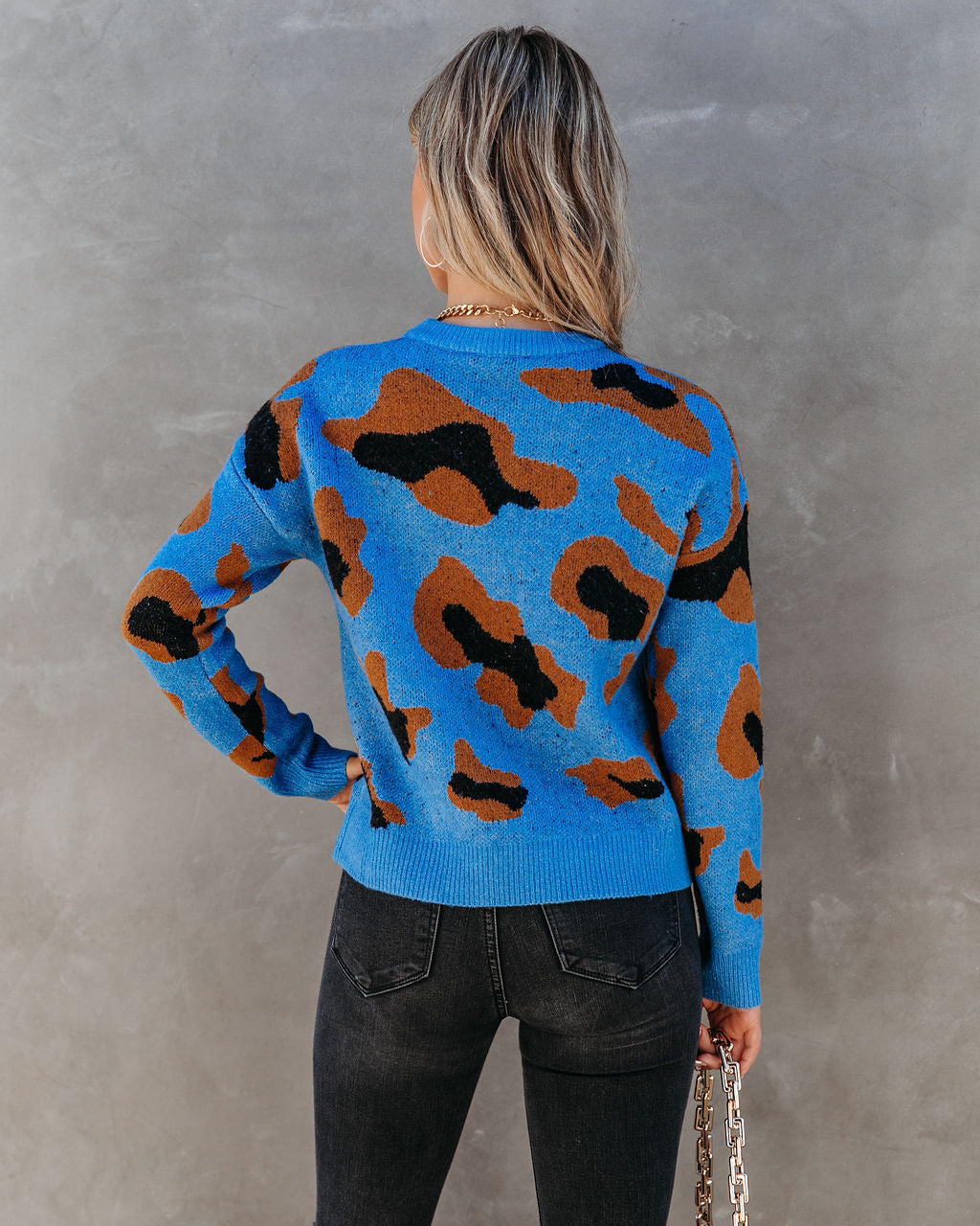 Markus Knit Leopard Sweater