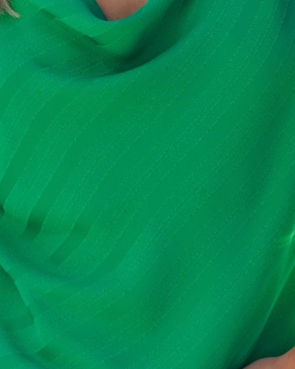 Mariana Textured Cowl Neck Cami Tank - Emerald