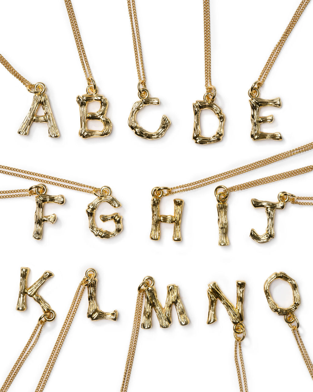 Marrin Costello - Bamboo Initial Pendant Necklace