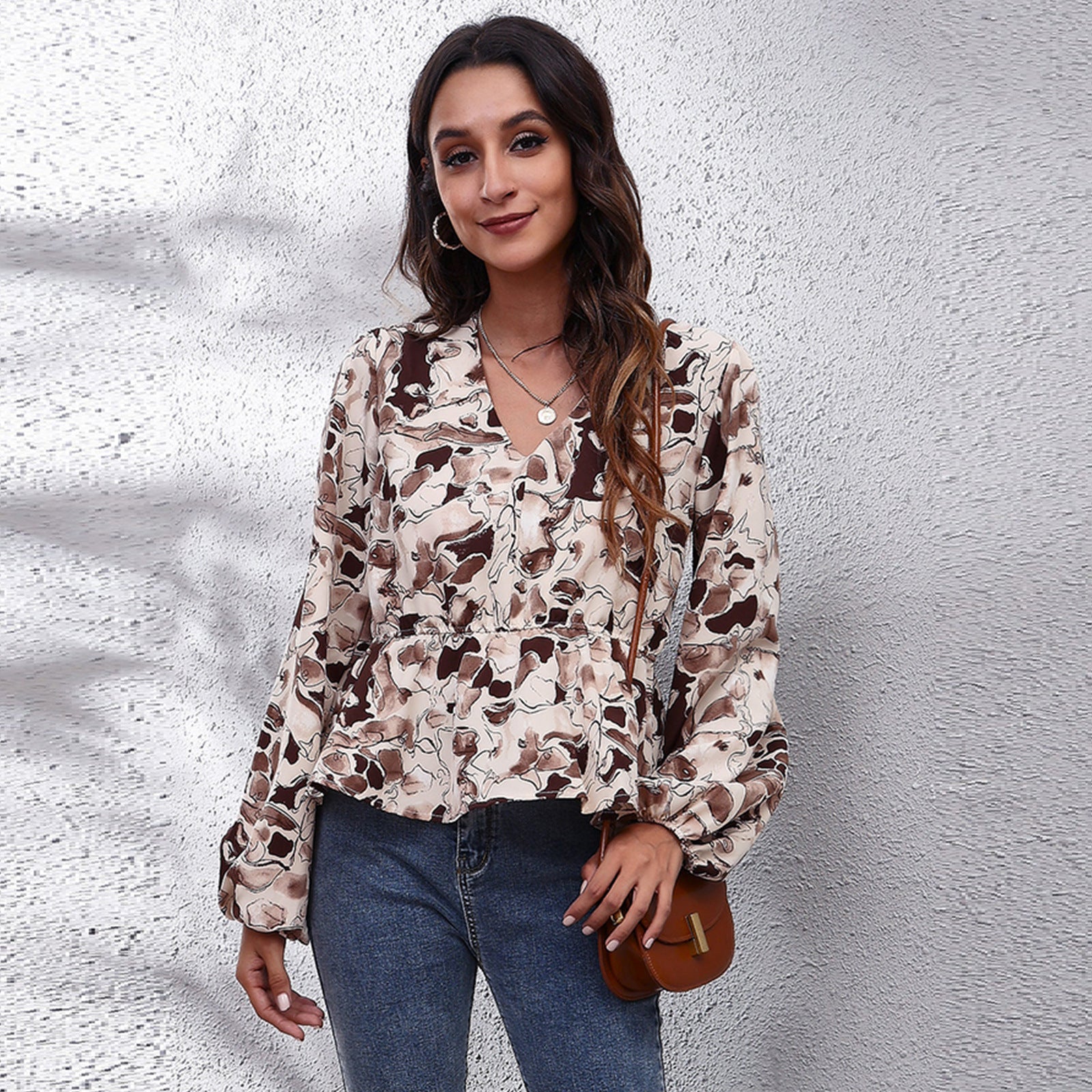 Frosted Cranberry Floral Peplum Blouse