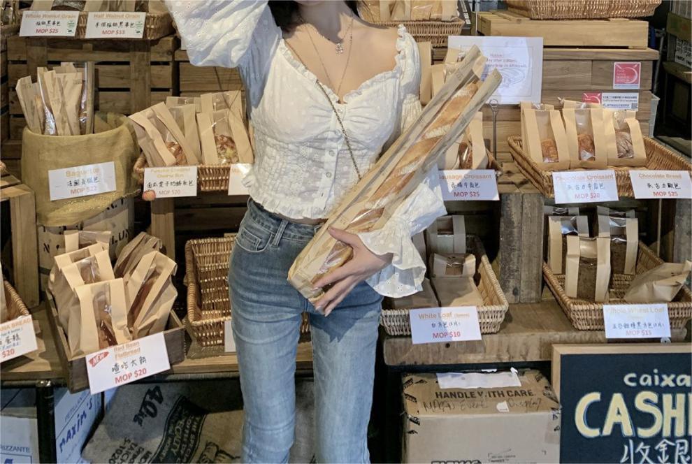 Lolly Cotton Eyelet Smocked Crop Top - Off White