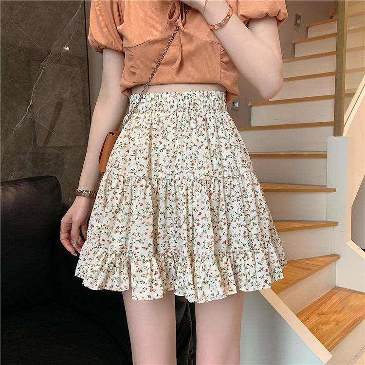 Orchard Floral Ruffle Mini Skirt
