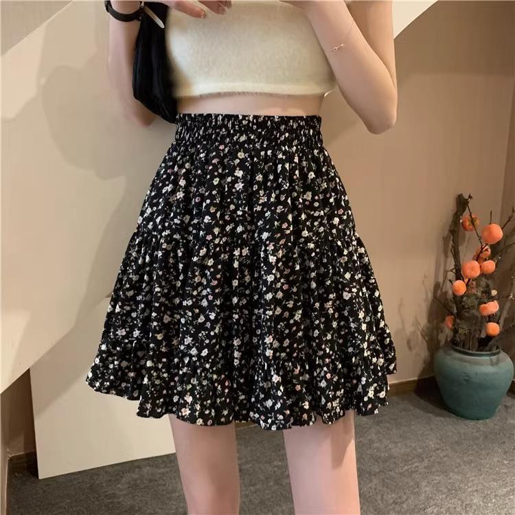 Orchard Floral Ruffle Mini Skirt