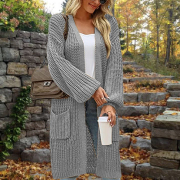 Searles Knit Duster Cardigan - Pale Sage
