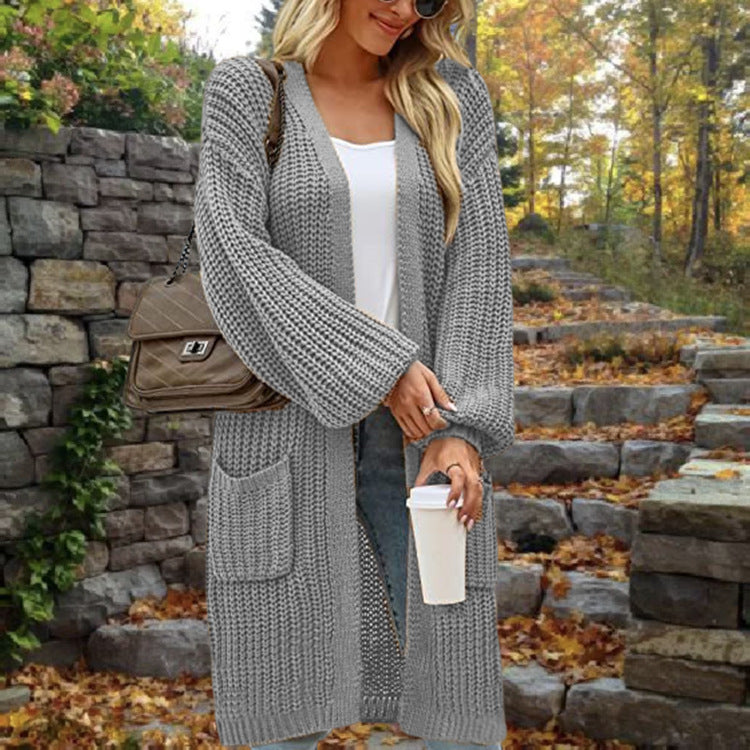Searles Knit Duster Cardigan - Pale Sage
