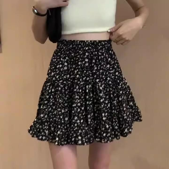 Orchard Floral Ruffle Mini Skirt