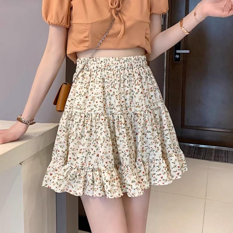 Orchard Floral Ruffle Mini Skirt