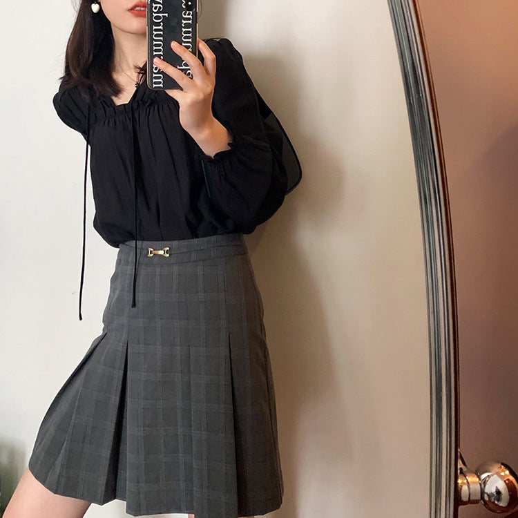 Majestic Ruffle Tie Blouse