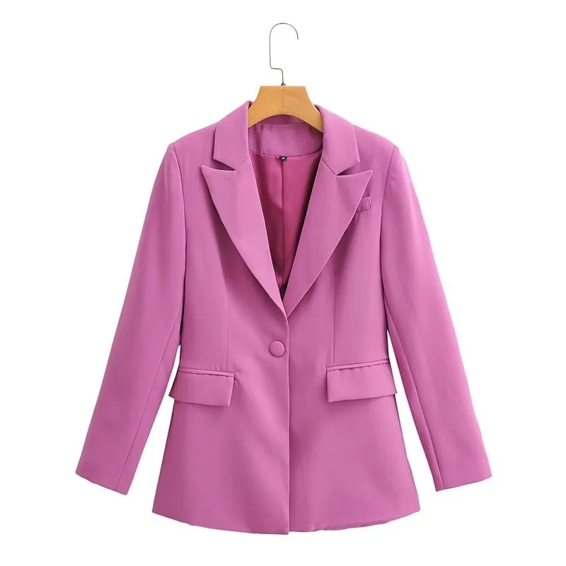 Runway Pocketed Blazer - Kelly Green