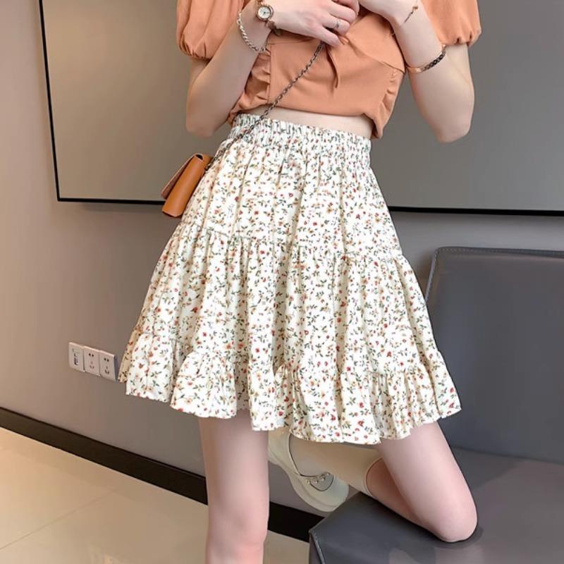 Orchard Floral Ruffle Mini Skirt