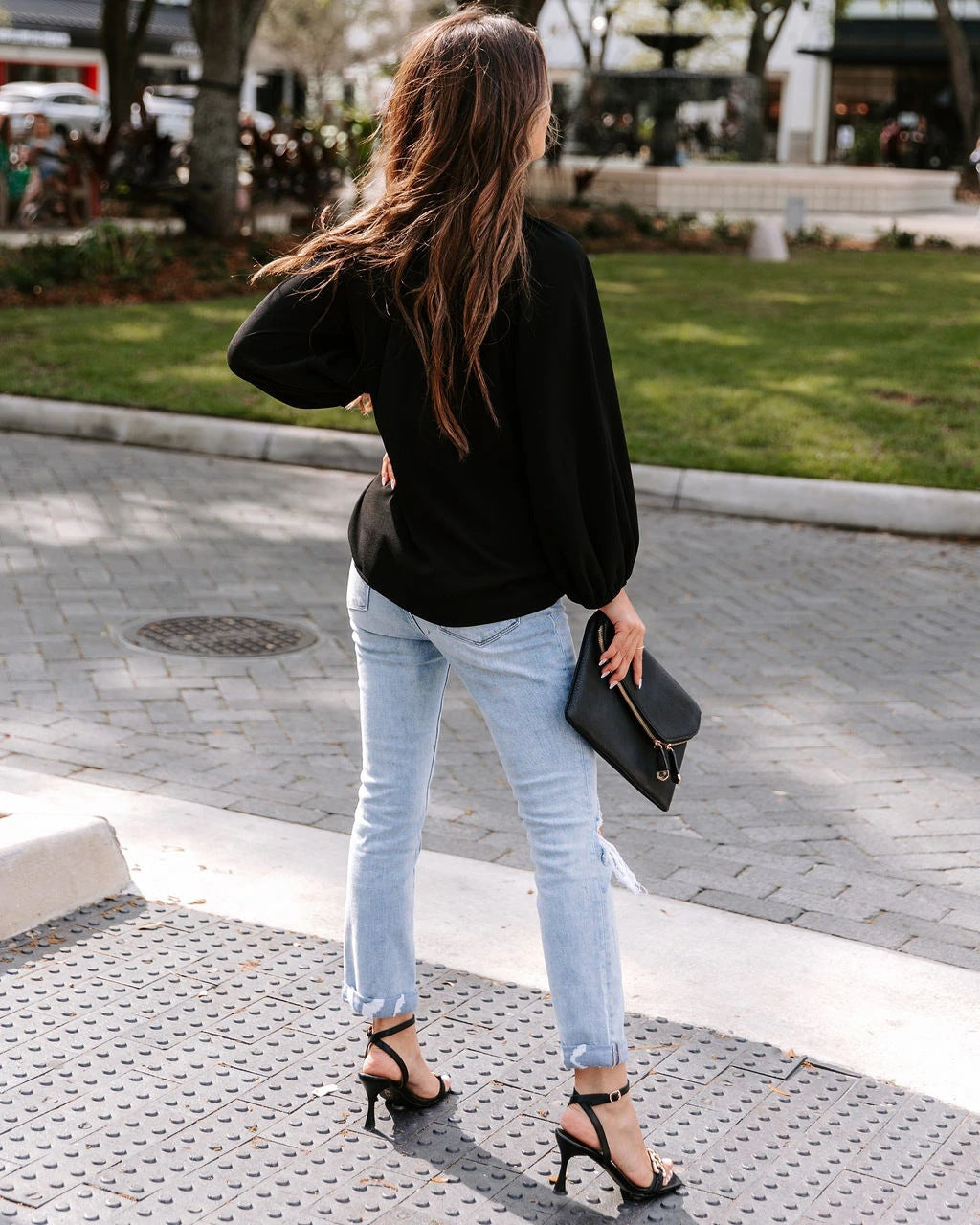 Sheer Bliss Peasant Blouse