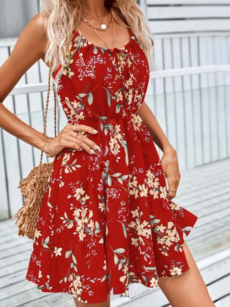 Kumar Floral Ruffle Tiered Babydoll Dress
