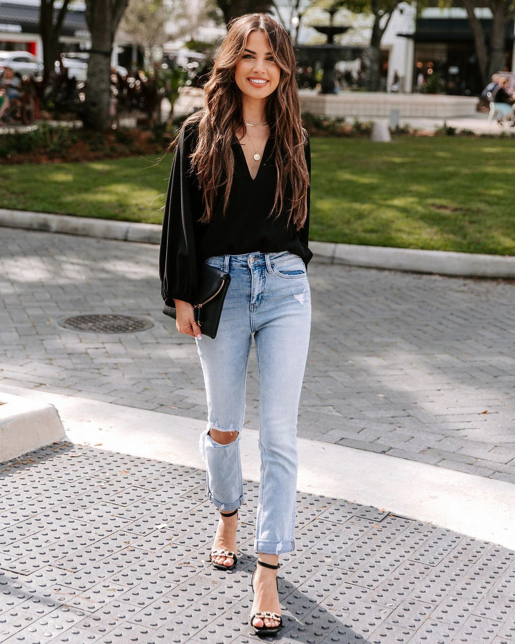 Sheer Bliss Peasant Blouse