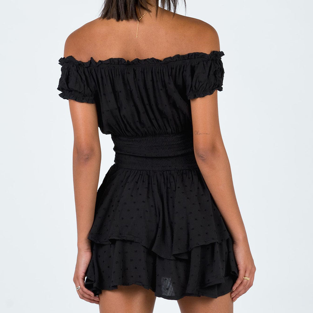 Graham Smocked Ruffle Babydoll Dress