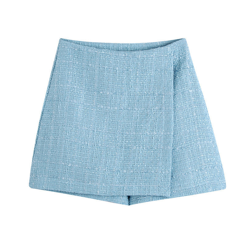 Limon High Rise Tailored Tweed Shorts