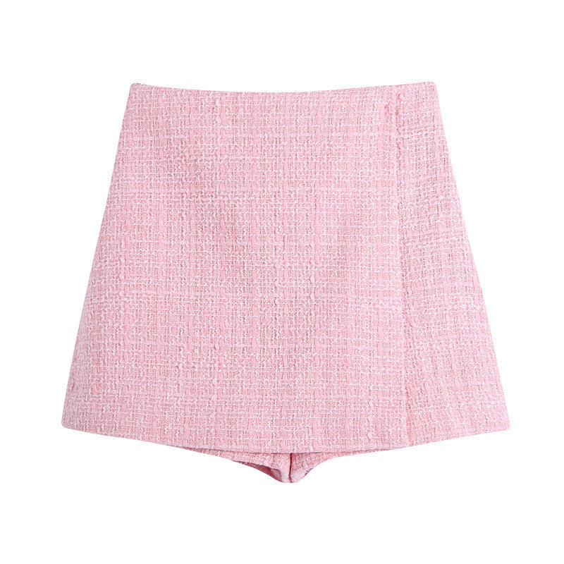 Limon High Rise Tailored Tweed Shorts