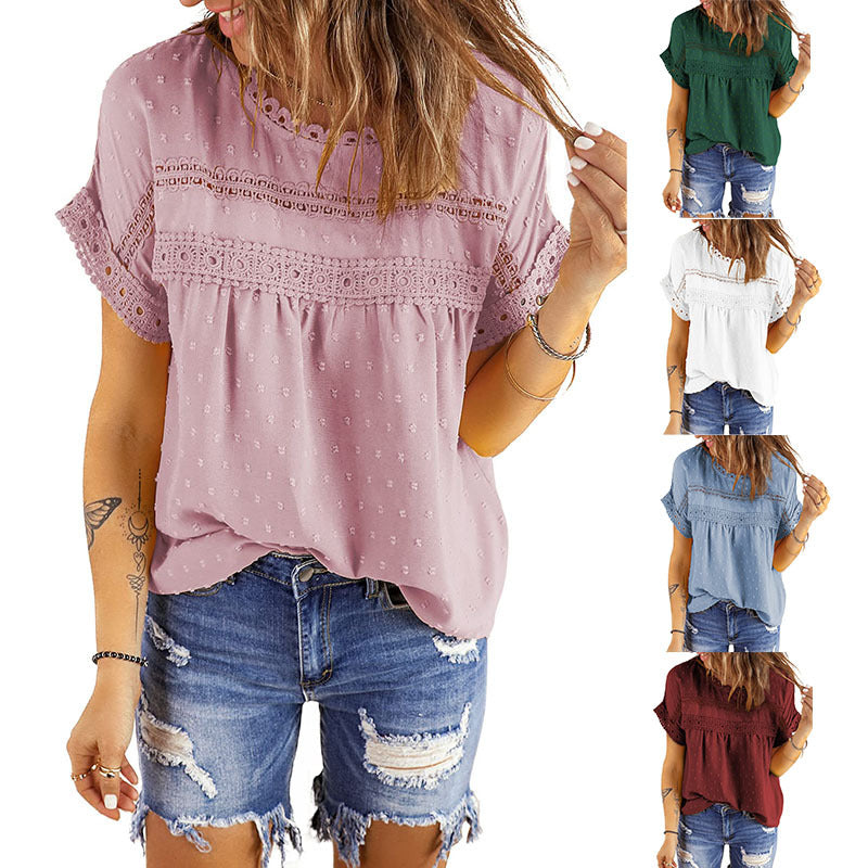 Yanna Lace Babydoll Top - Off White