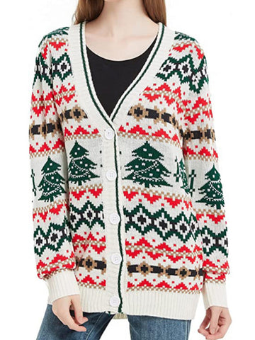 Lazy Bear Pocketed Fuzzy Knit Coatigan - Cream