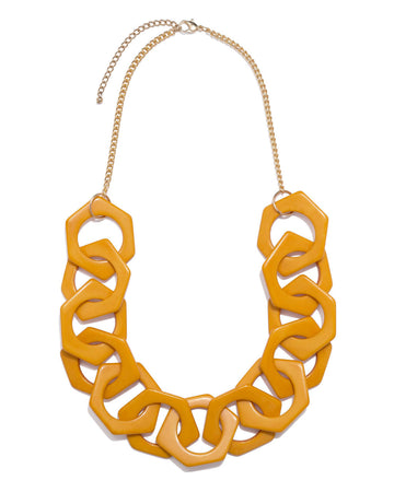 Pascal Statement Necklace - Mustard