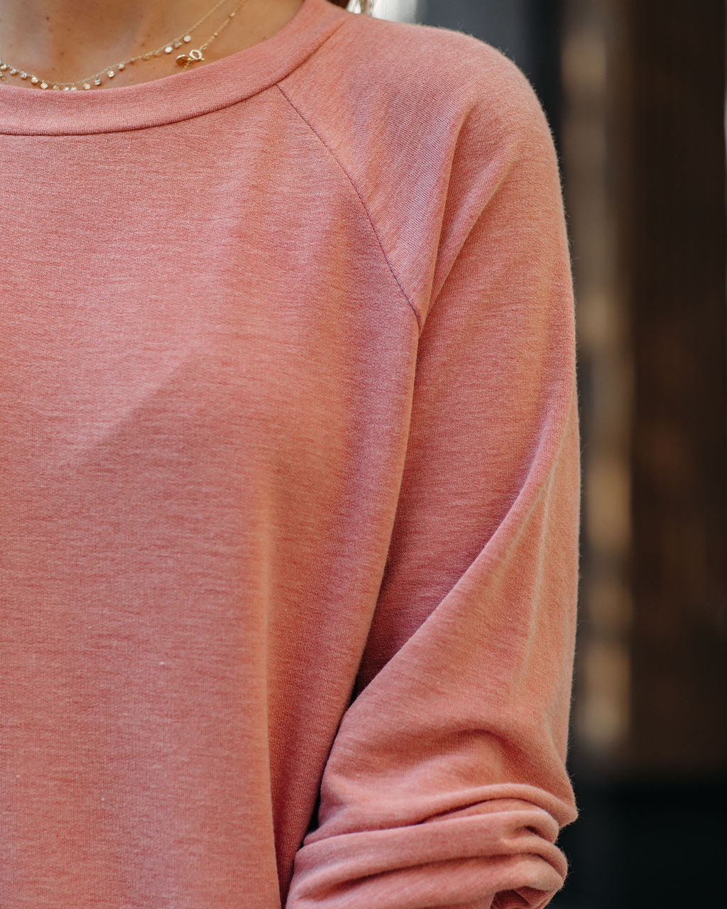 Serafina Knit Raglan Top - Mauve