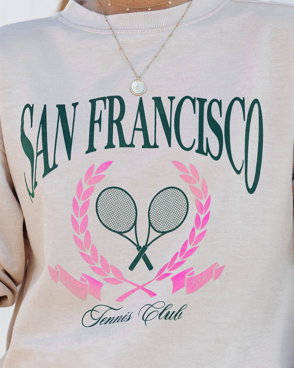SF Tennis Club Cotton Blend Sweatshirt