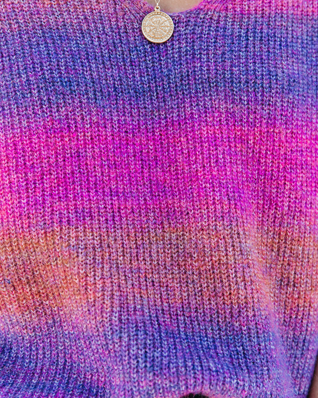 Generous Heart Ombre Knit Sweater