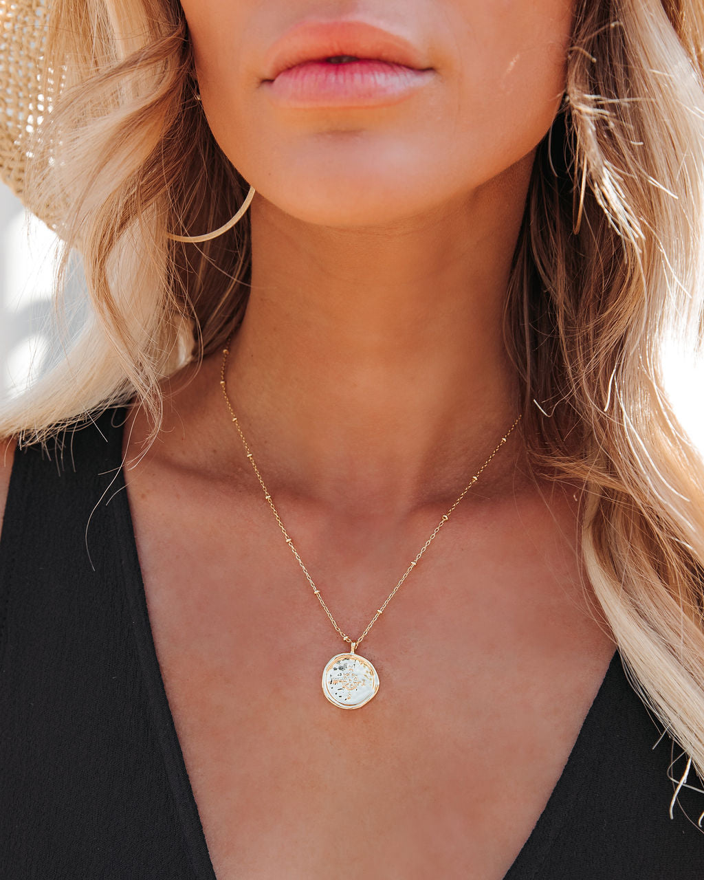 Gorjana - Compass Coin Necklace
