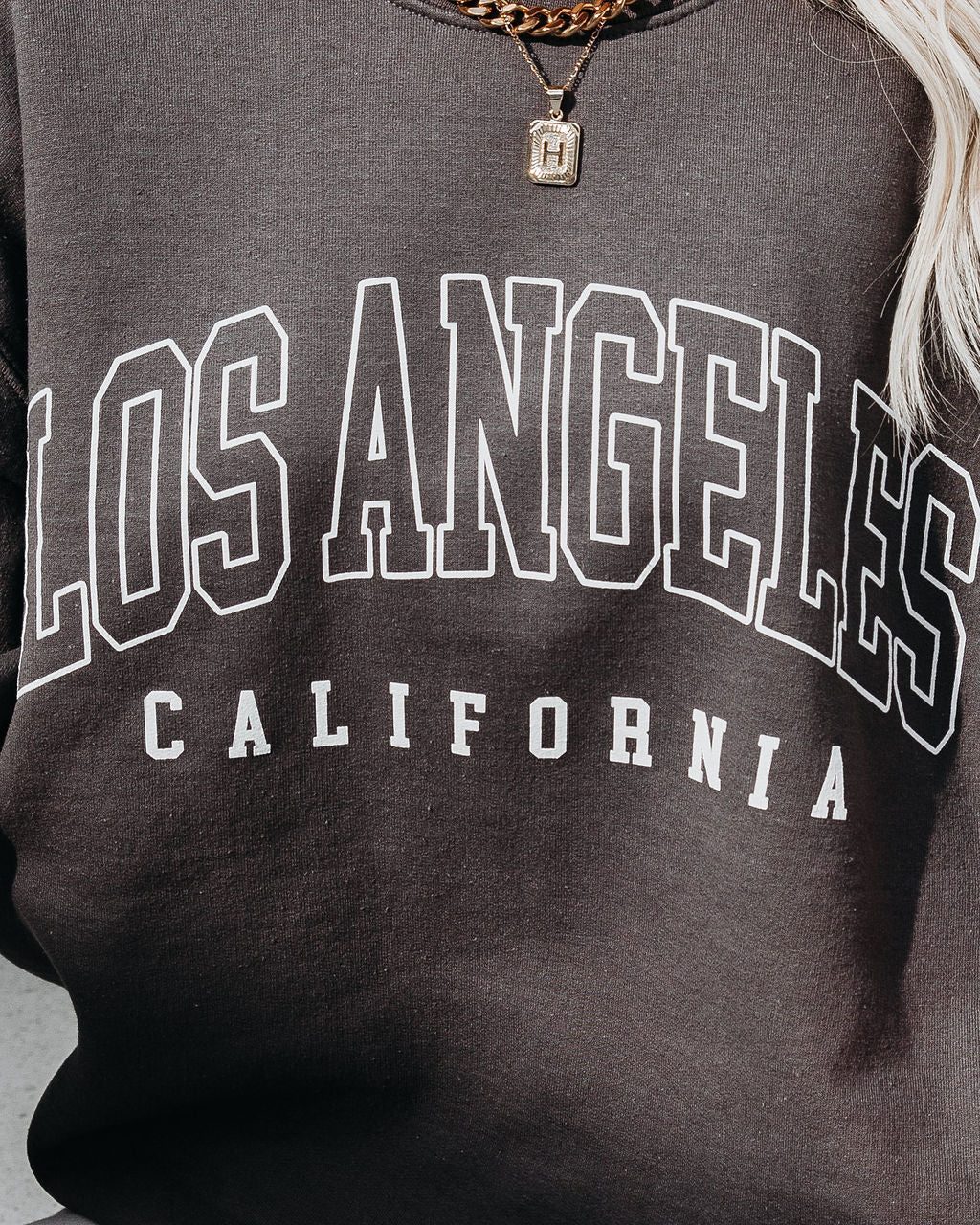 Landed In Los Angeles Cotton Blend Sweatshirt