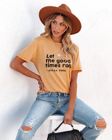 Let The Good Times Roll Cotton Blend Tee