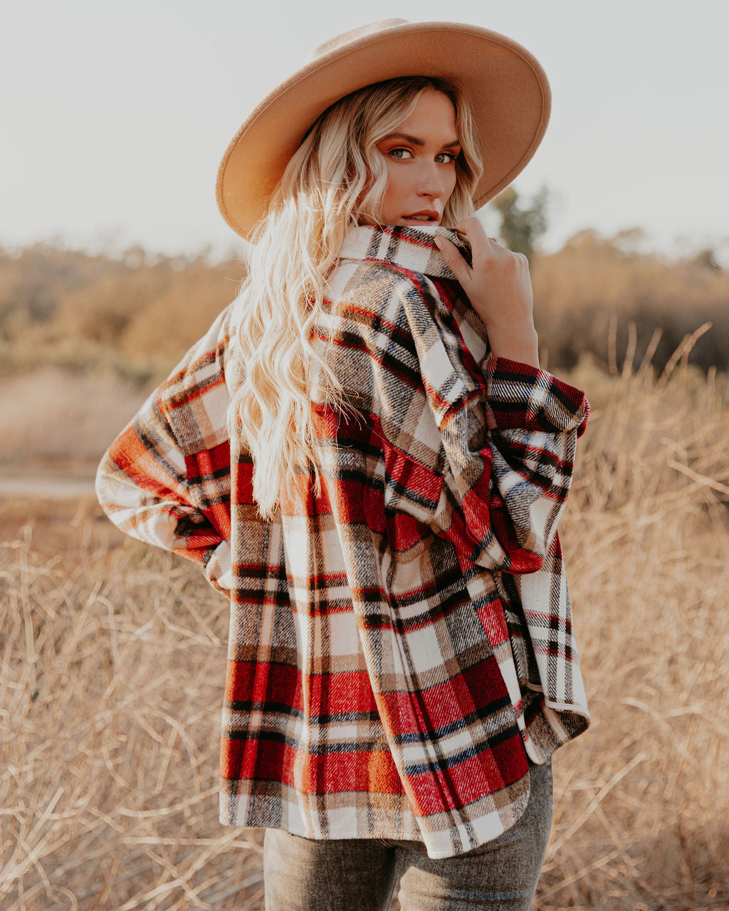 Liverpool Plaid Button Down Shacket