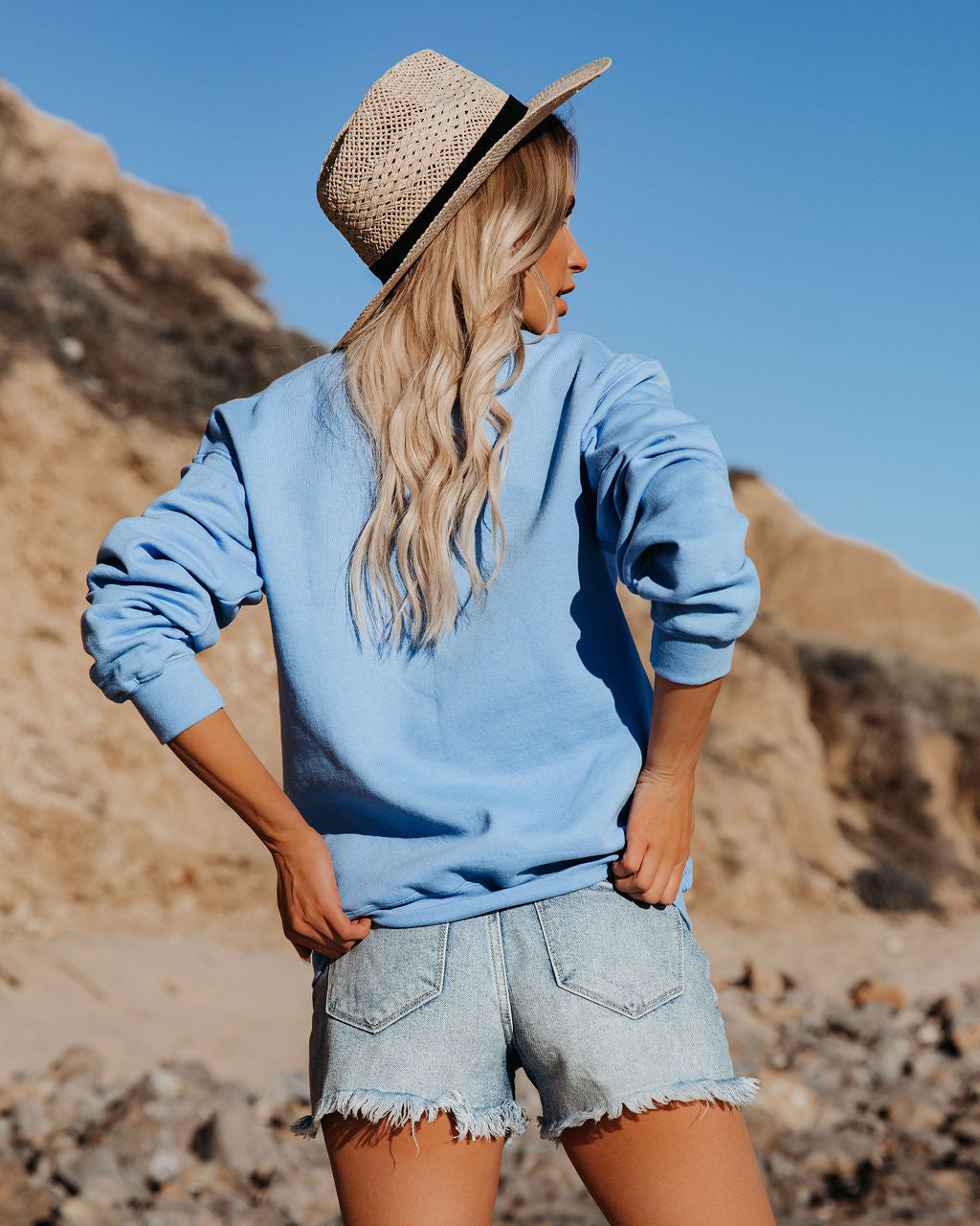 Long Weekend Cotton Blend Sweatshirt