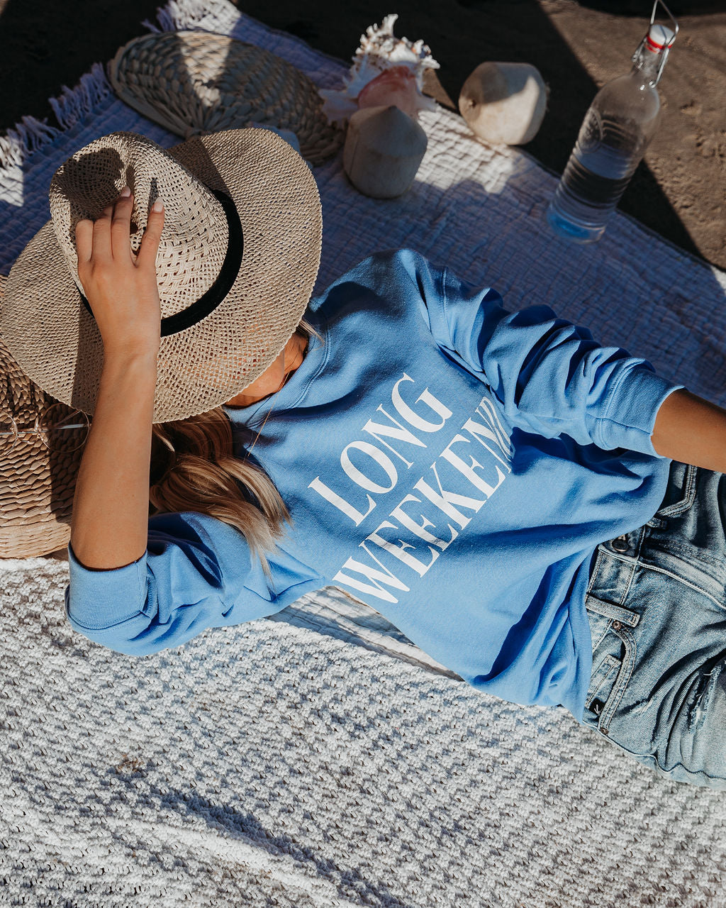 Long Weekend Cotton Blend Sweatshirt