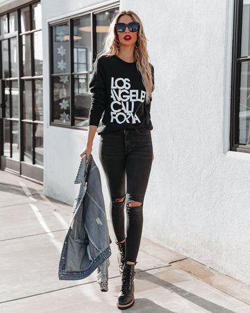 Los Angeles California Cotton Blend Sweatshirt