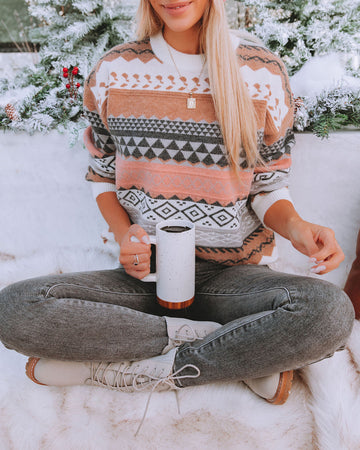 Love Alert Knit Sweater
