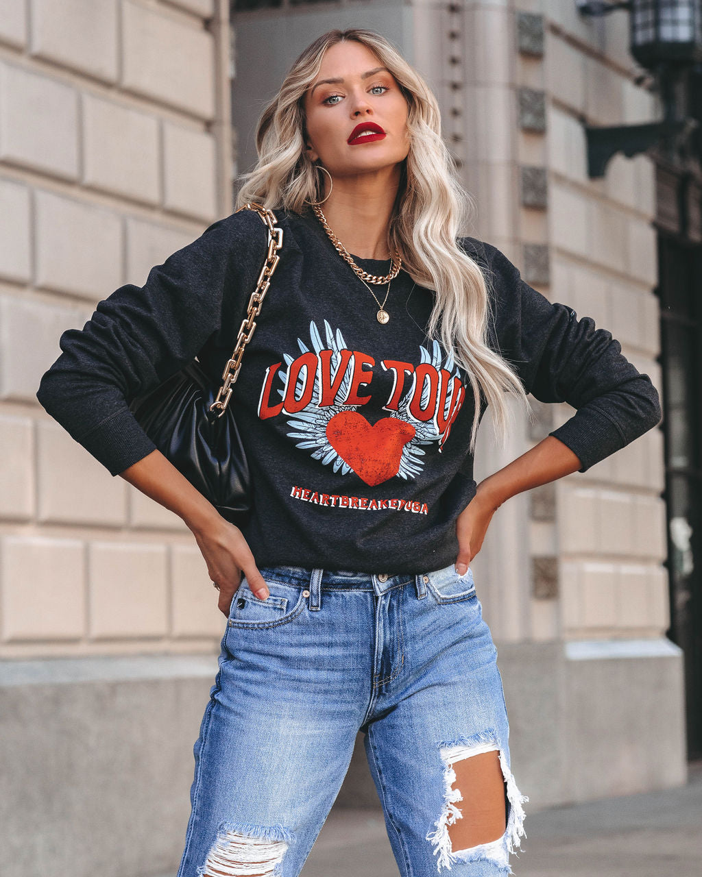 Love Tour Cotton Blend Sweatshirt