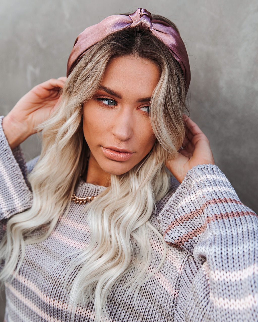 SHASHI - Macy Satin Twist Headband