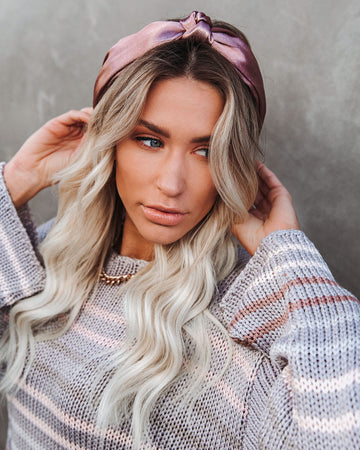 SHASHI - Macy Satin Twist Headband