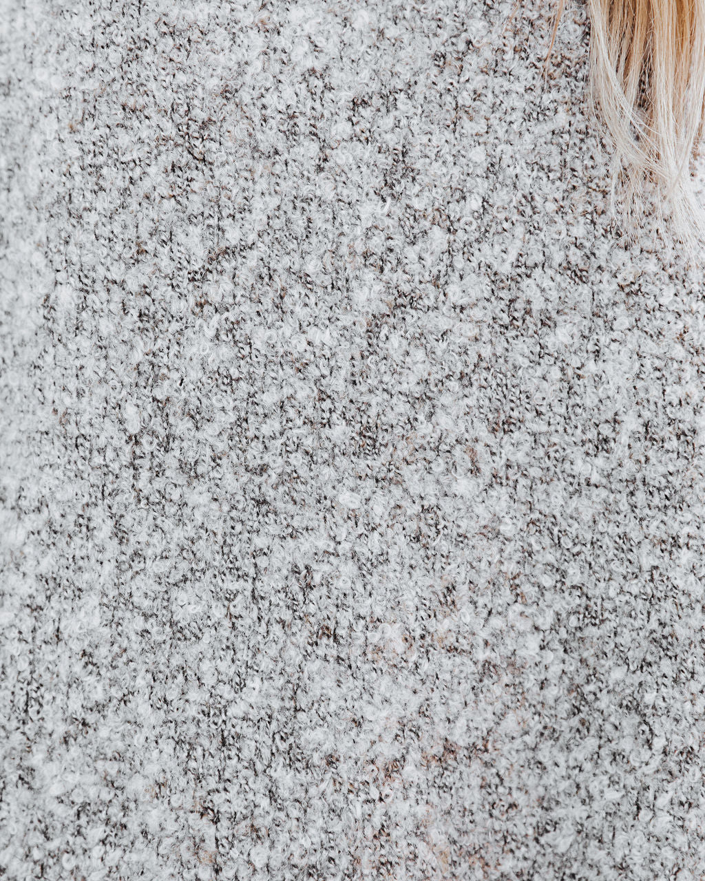 Montage Cowl Neck Knit Sweater - Grey