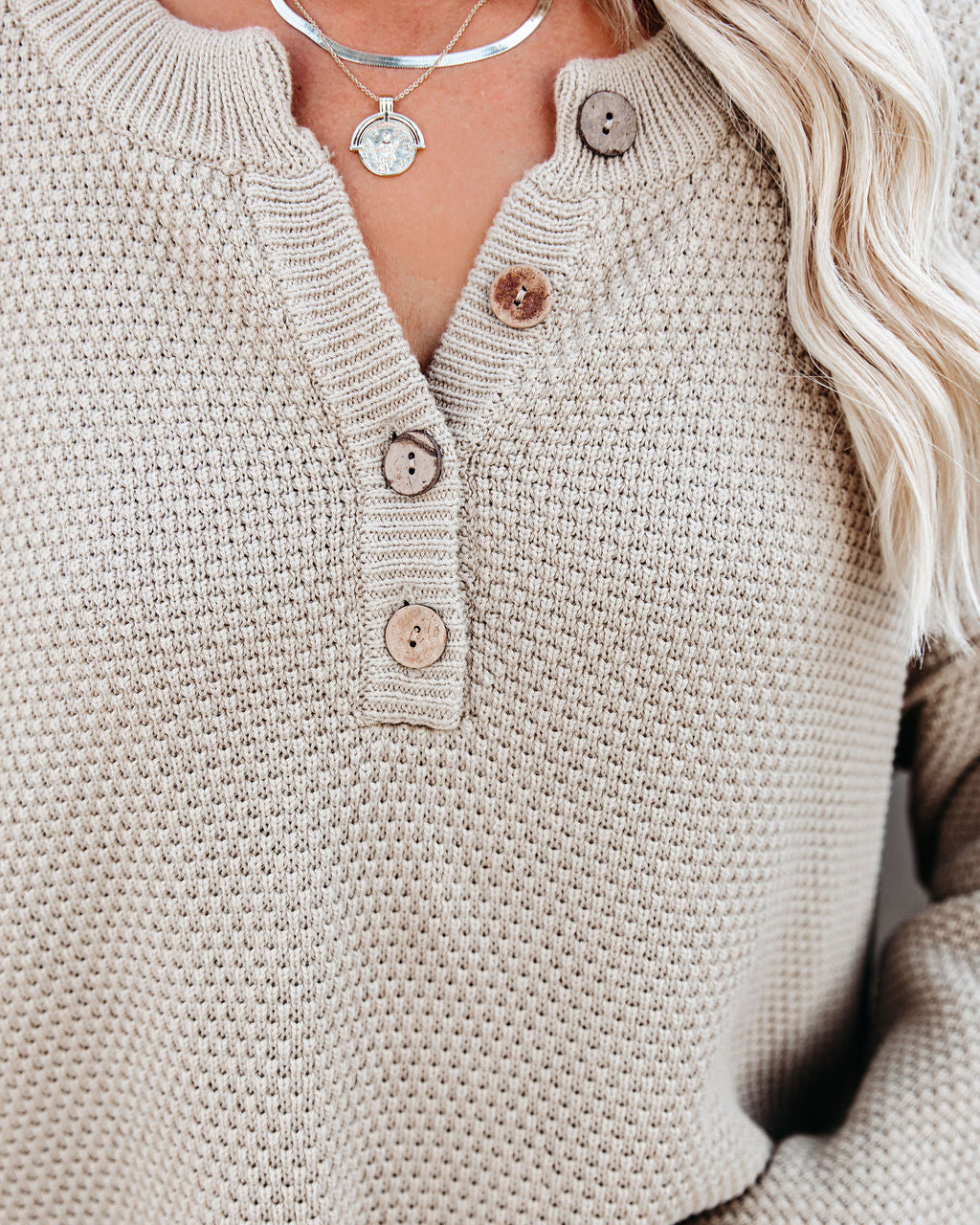 Montana Cotton Henley Sweater
