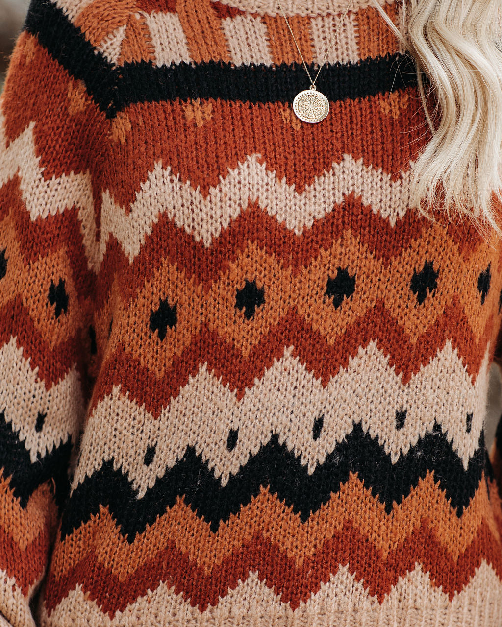 Montreal Chevron Knit Sweater