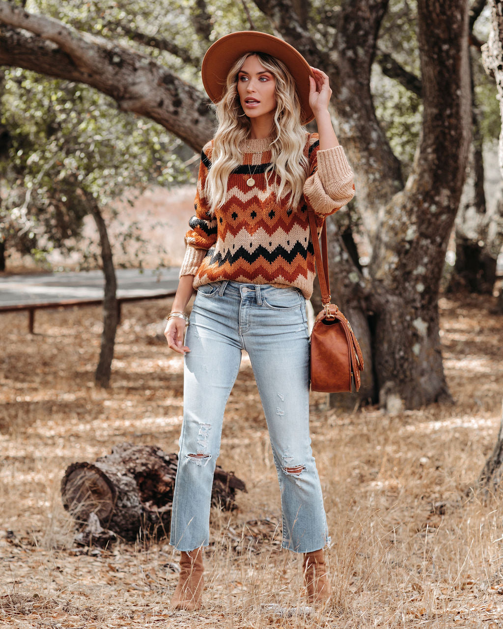 Montreal Chevron Knit Sweater