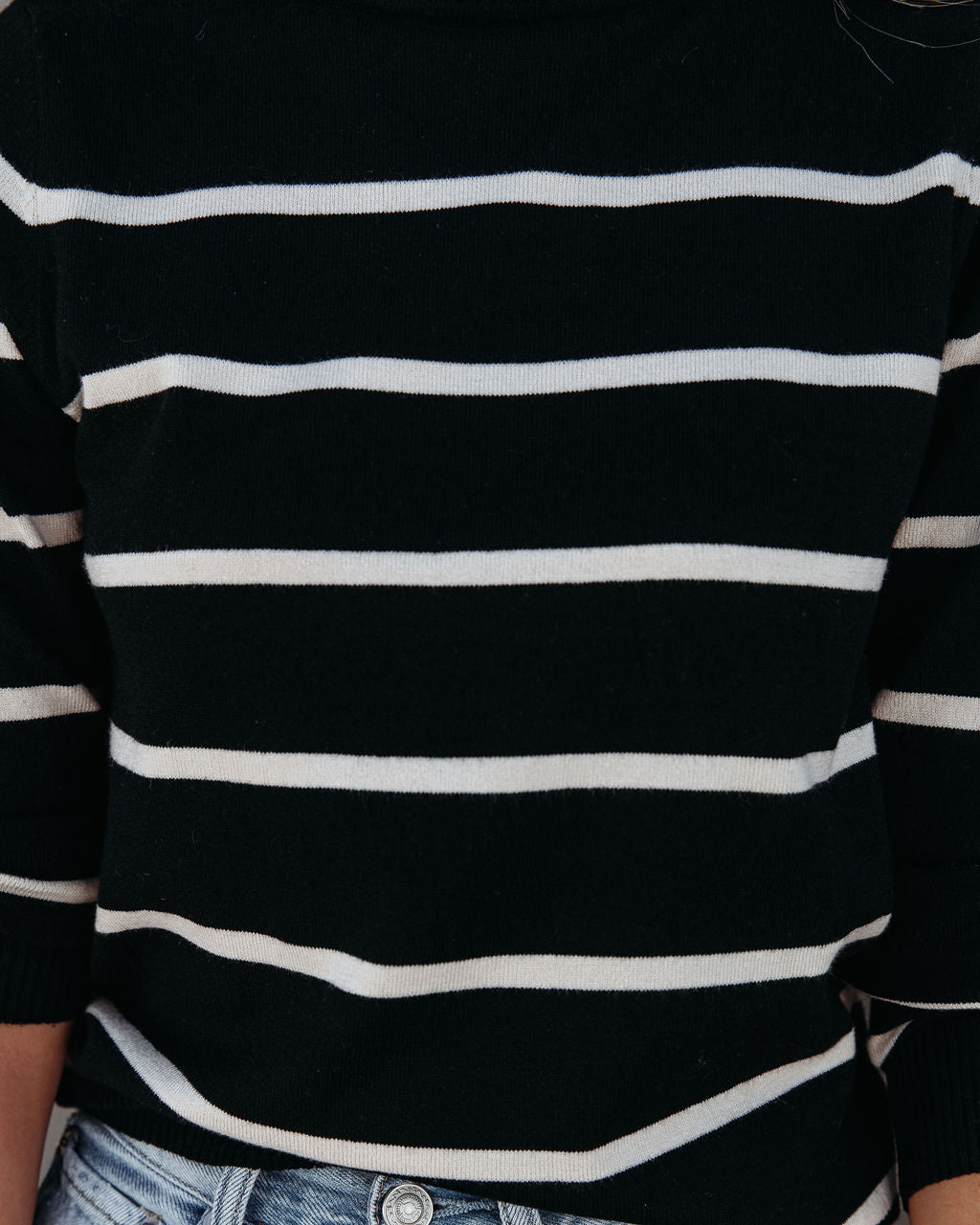 Morty Striped Turtleneck Knit Sweater
