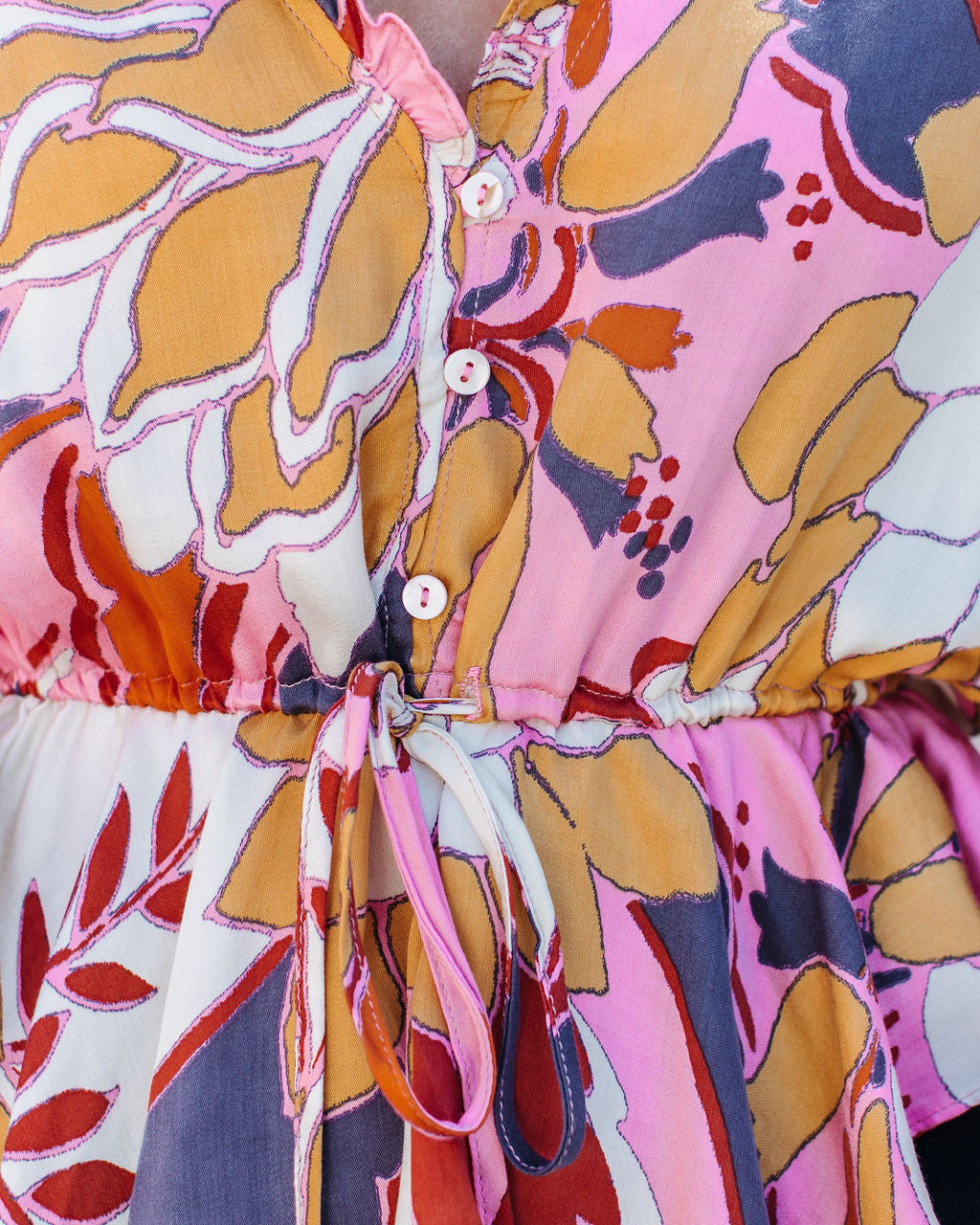 Never Too Much Adjustable Printed Top