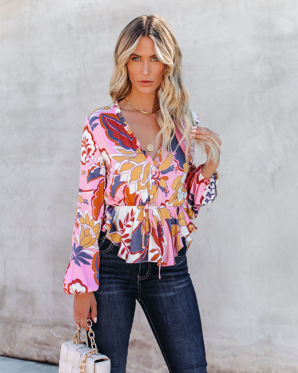Never Too Much Adjustable Printed Top