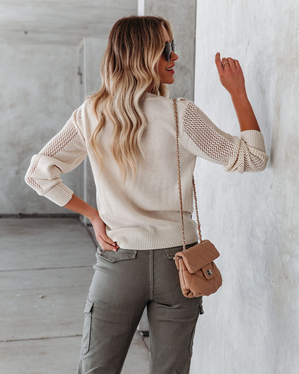 Nigel Fringe Knit Sweater - Ivory