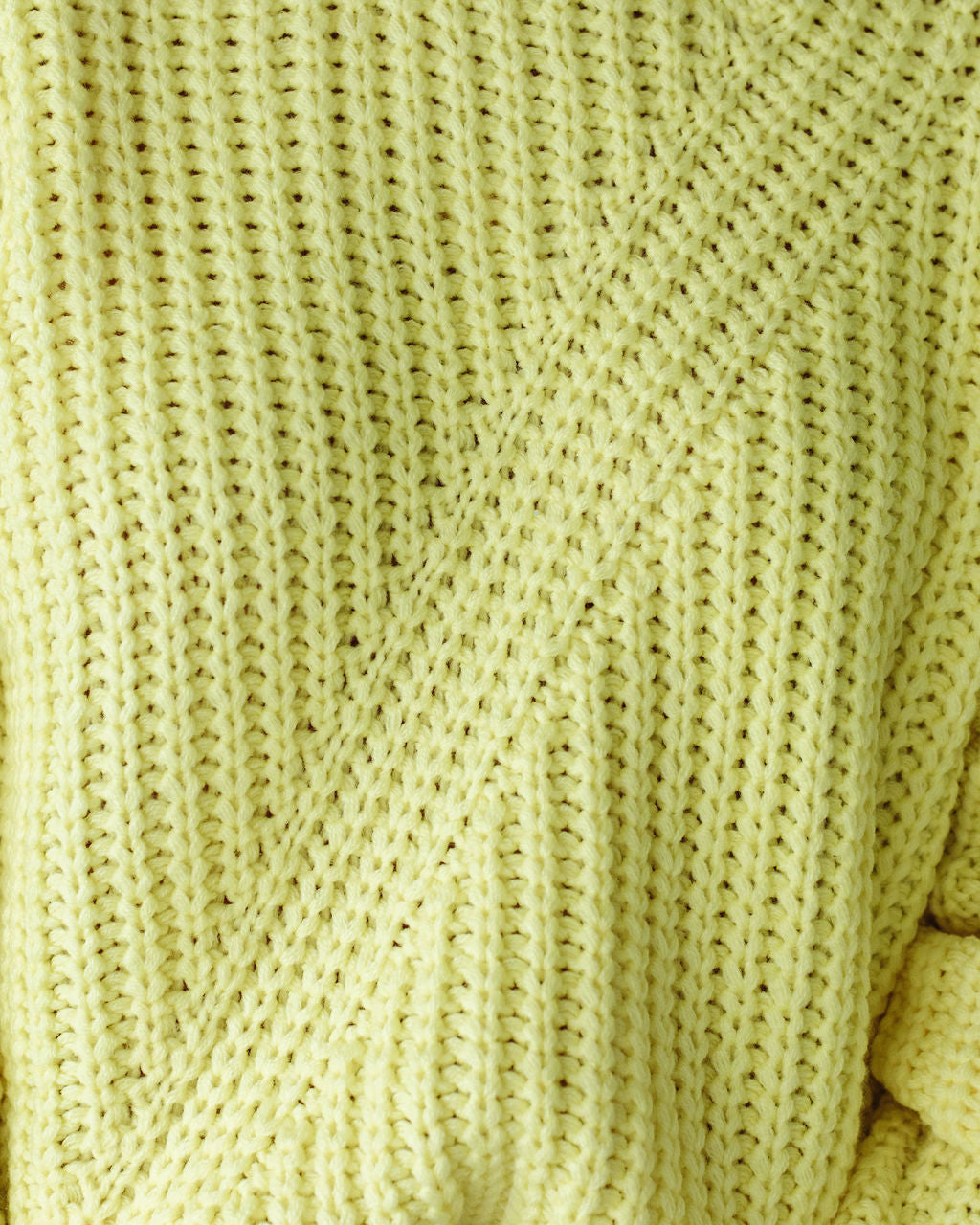 On Chill Tonight Knit Sweater - Neon Yellow