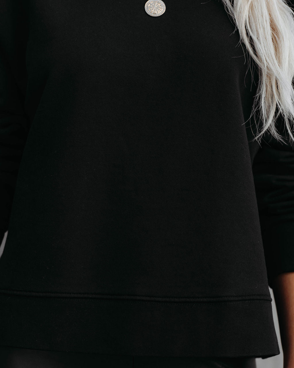 On The Daily Cotton Pullover - Black