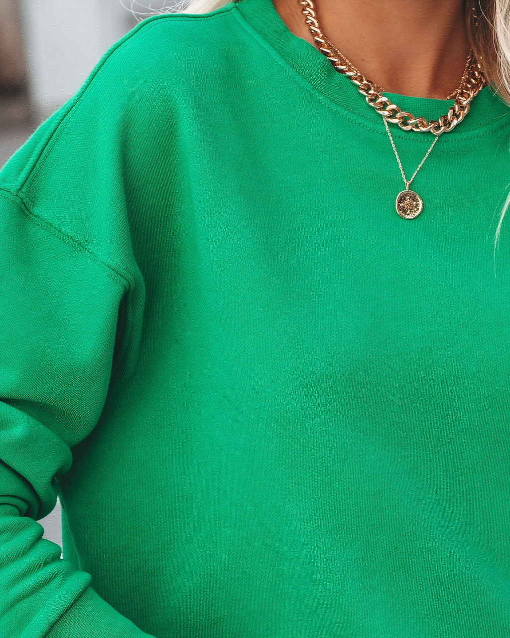On The Daily Cotton Pullover - Green